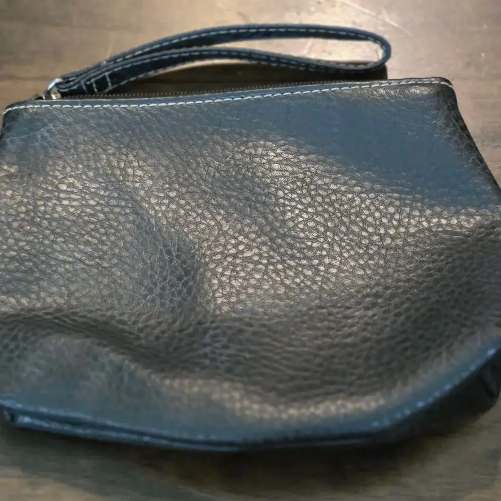 Koltov Black Faux Leather Multi-Piece Pouch Set